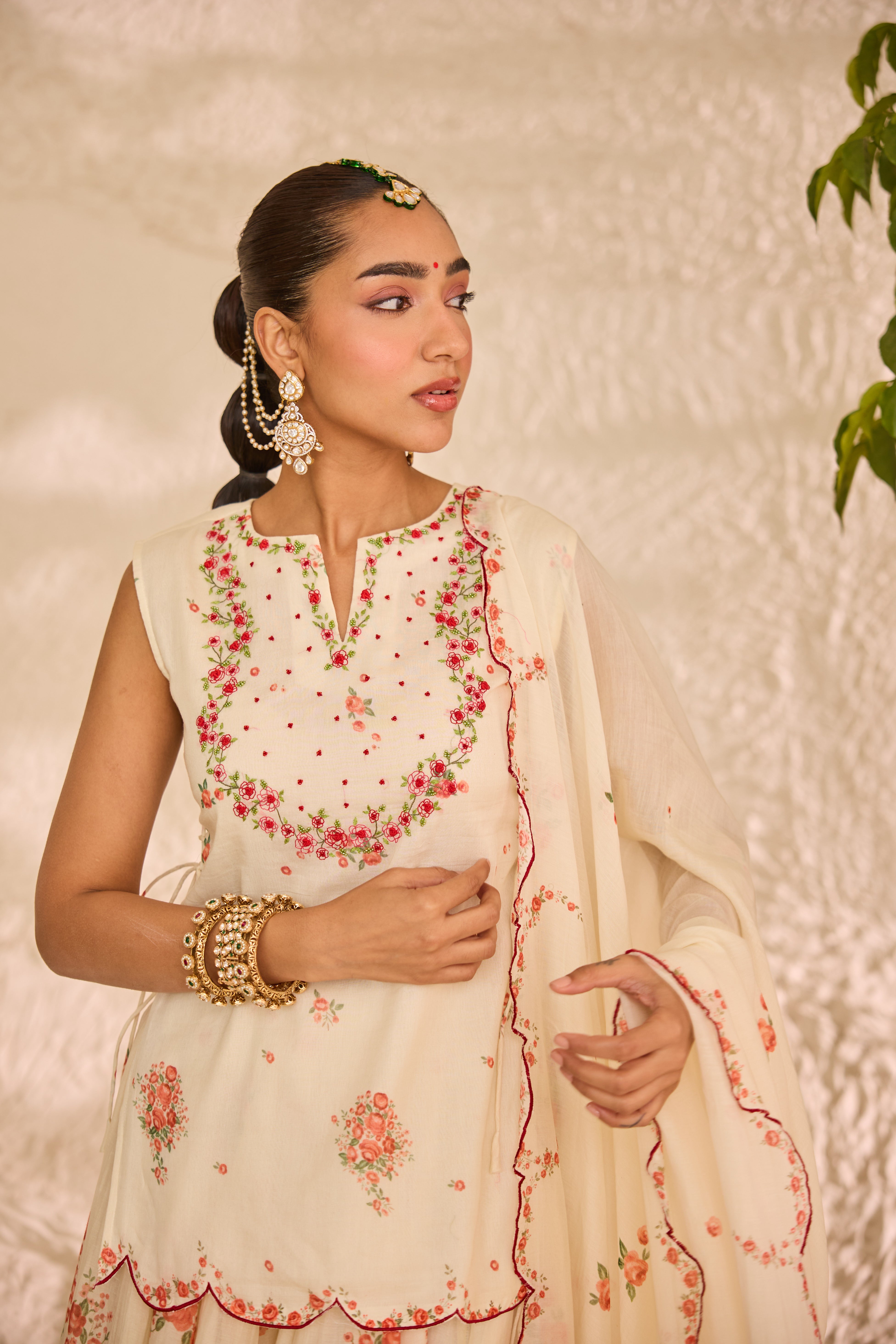 Abeera Chanderi Lehenga Set