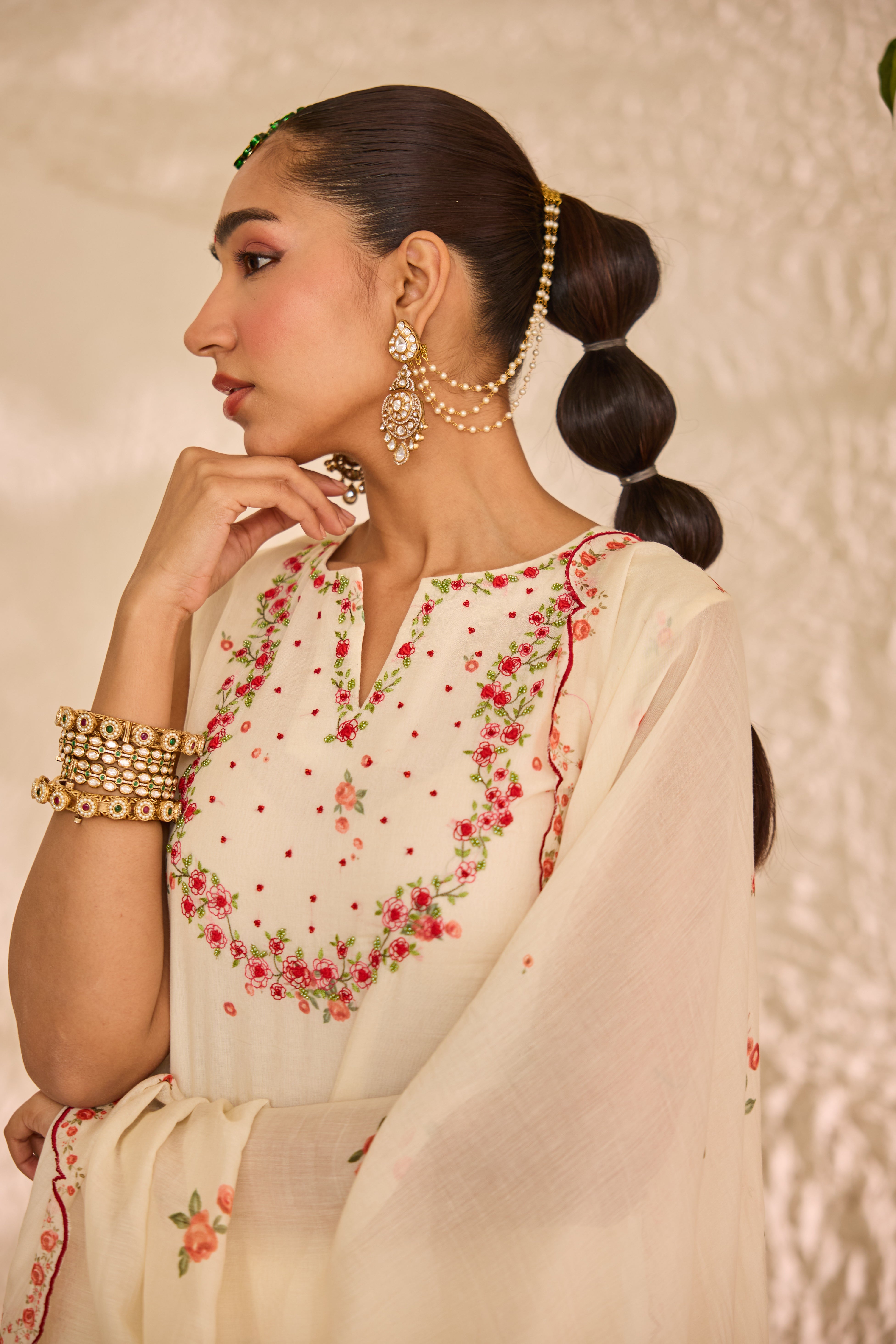 Abeera Chanderi Lehenga Set