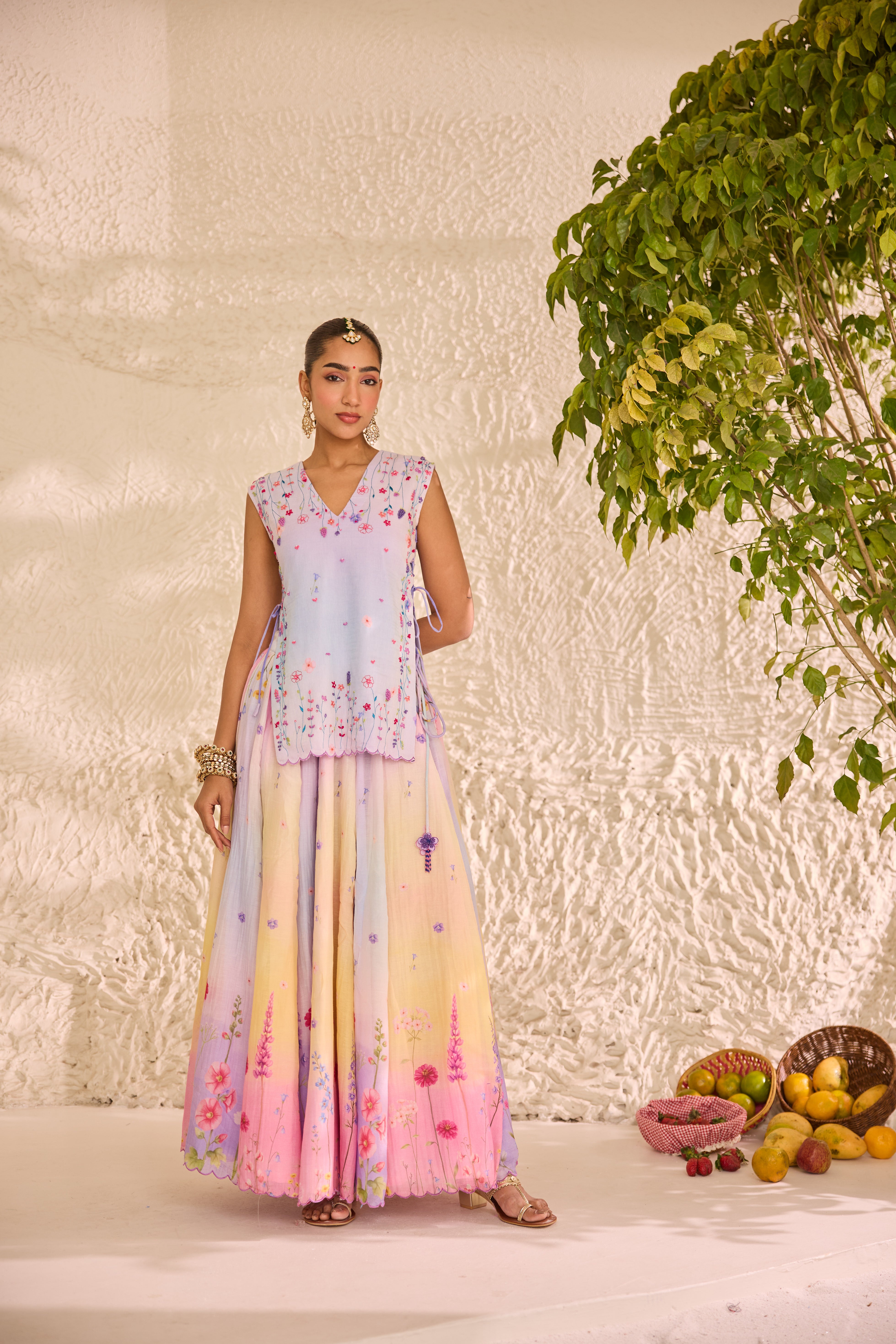 Varnima Chanderi Lehenga Set