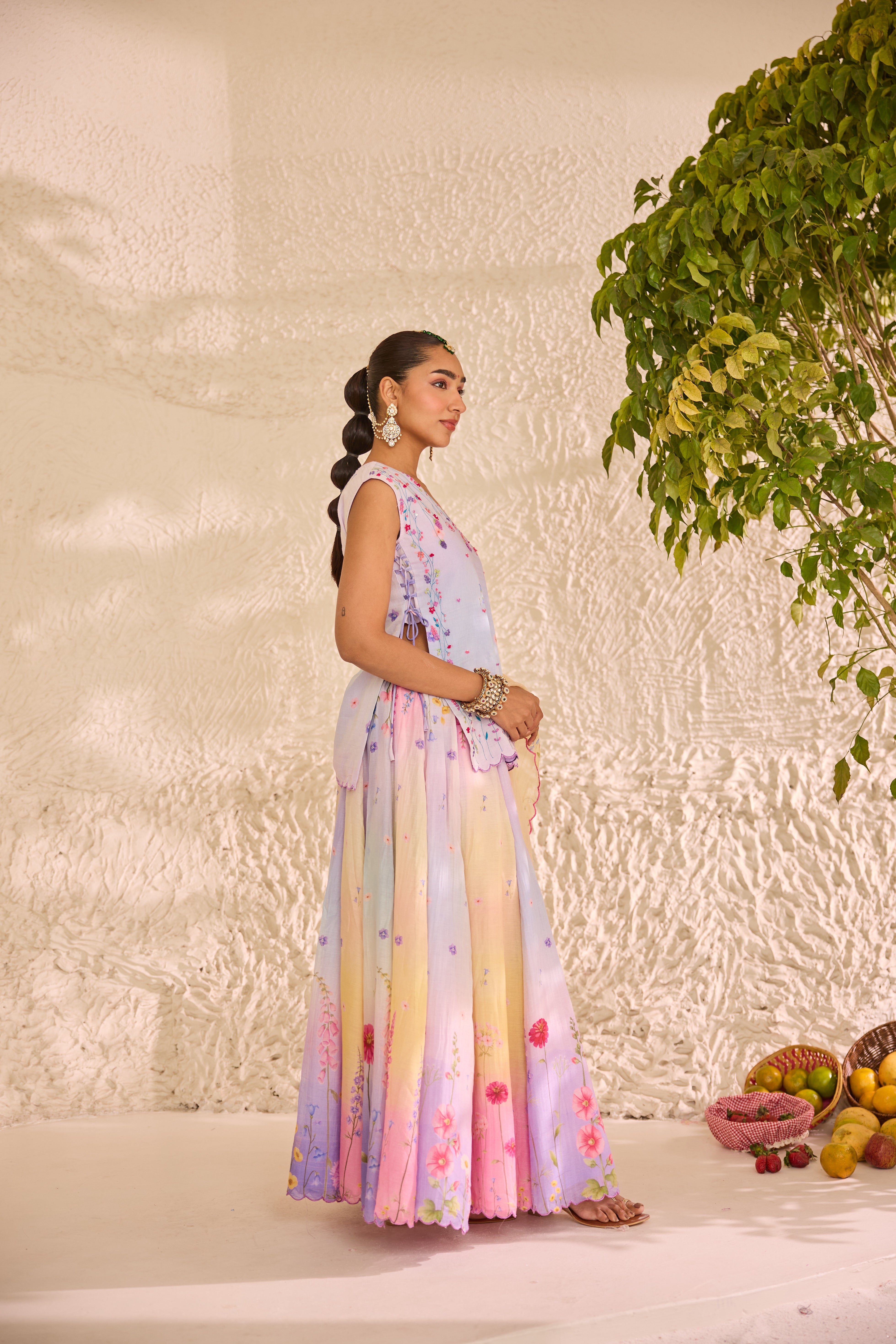 Varnima Chanderi Lehenga Set