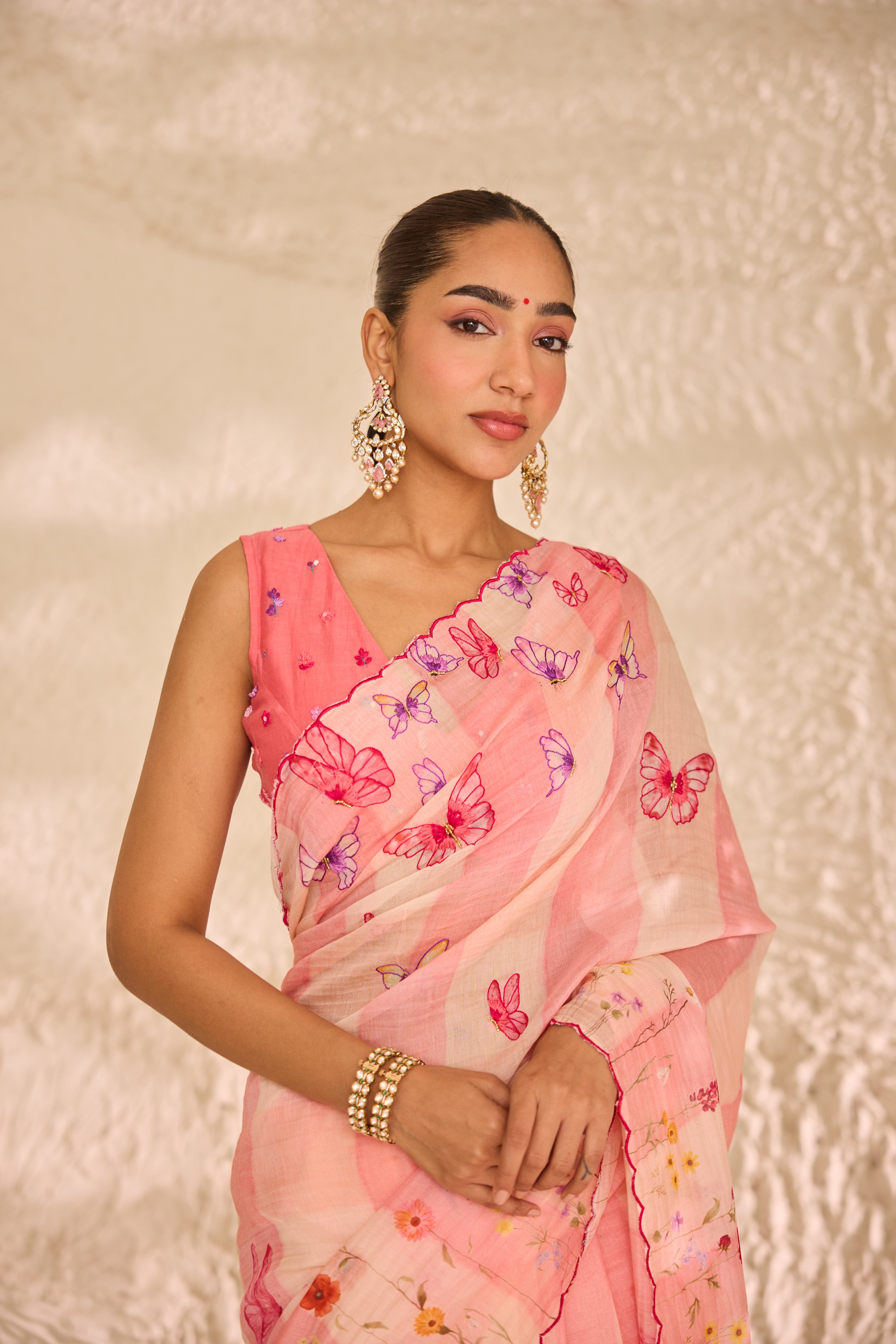 Mrinali Chanderi Sari