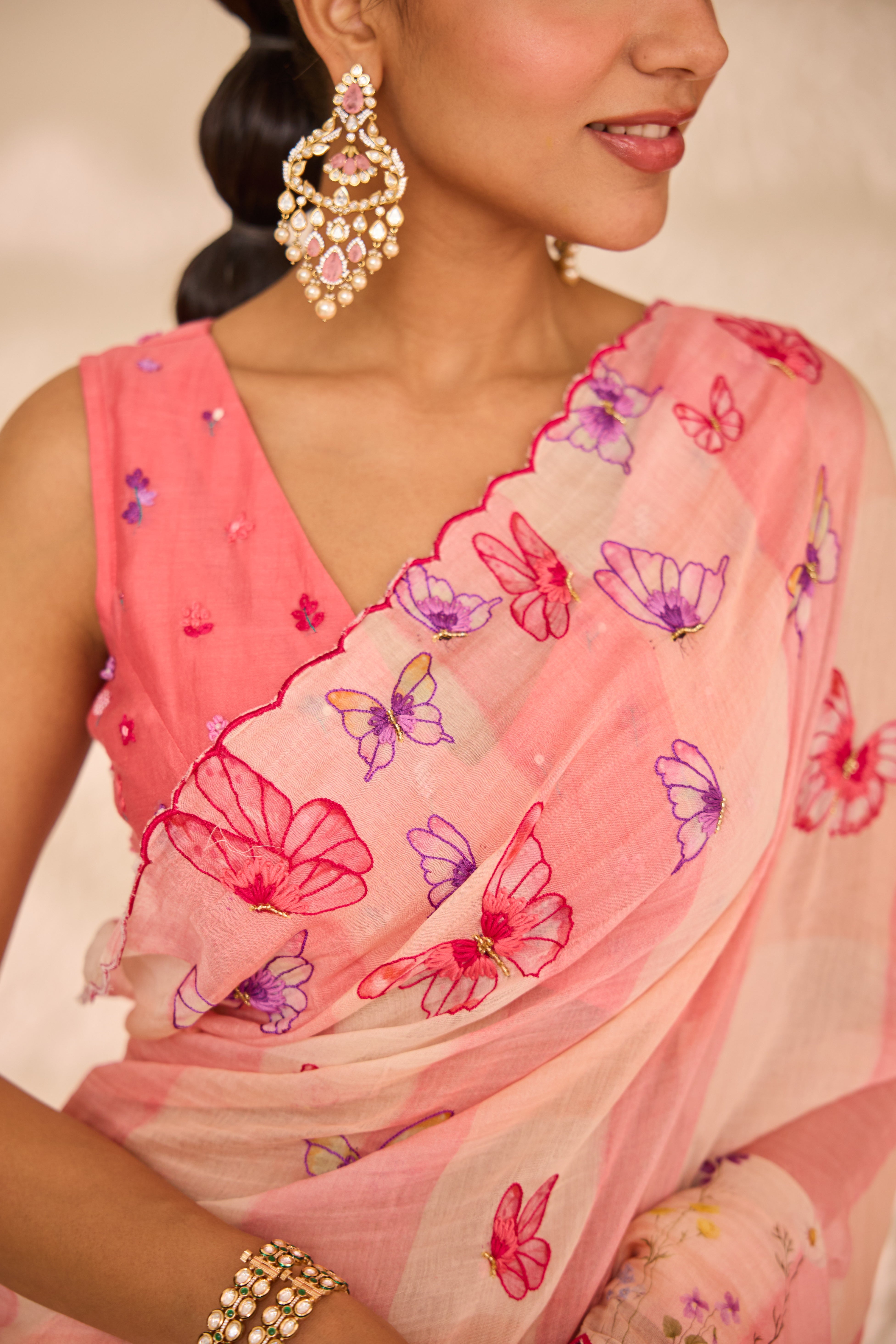 Mrinali Chanderi Sari