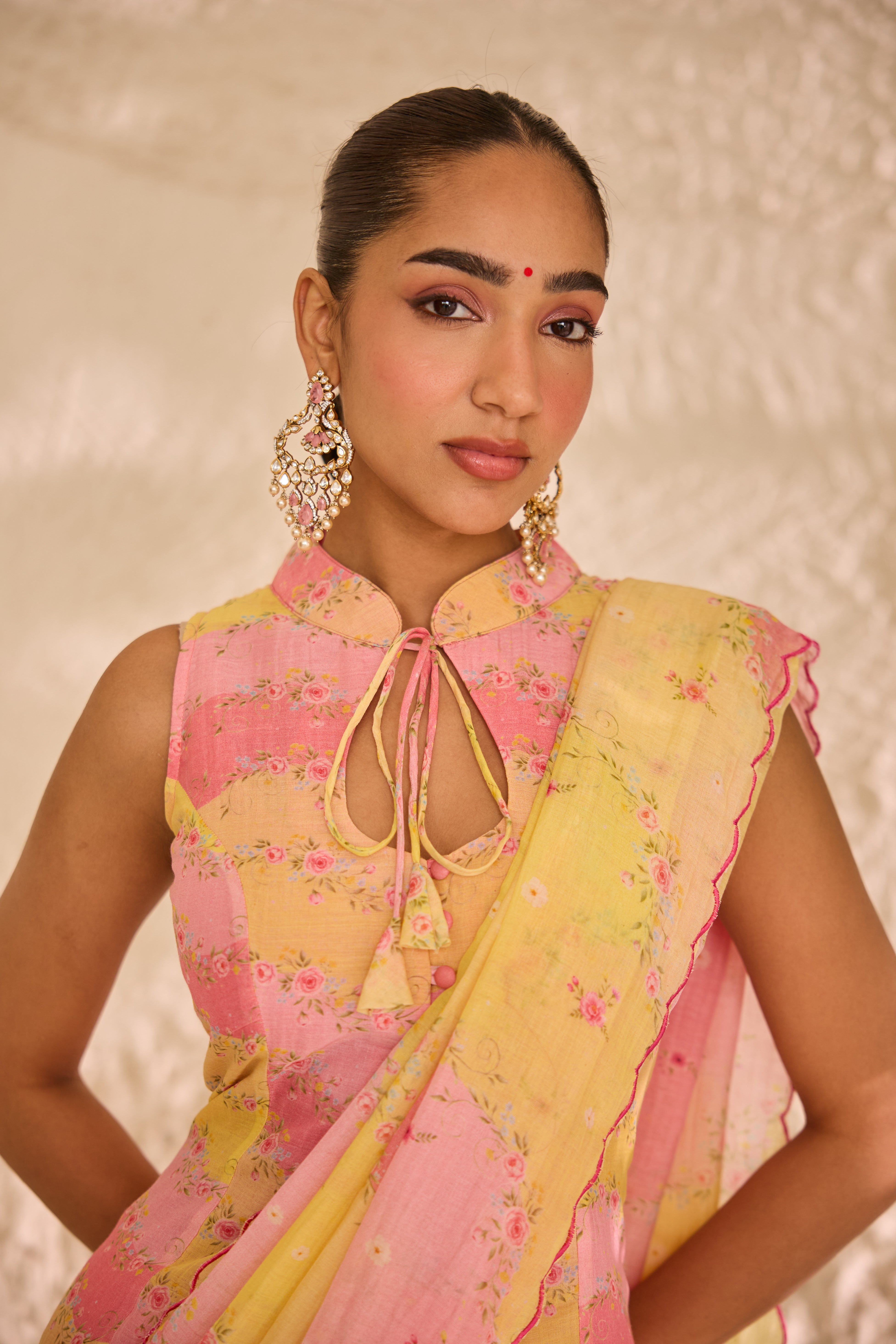 Ras Bhari Chanderi Sari