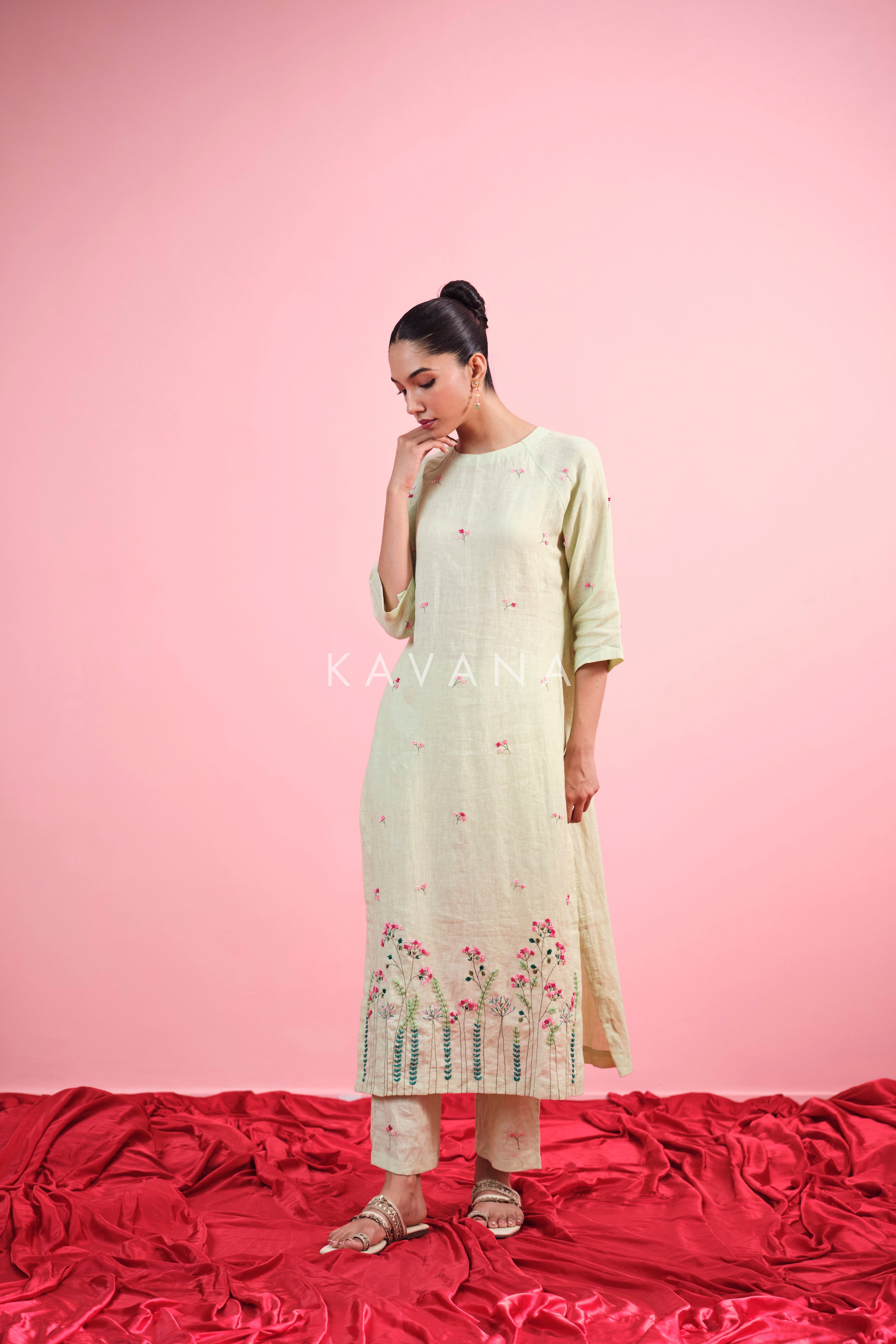 Sohni Linen Kurta Set