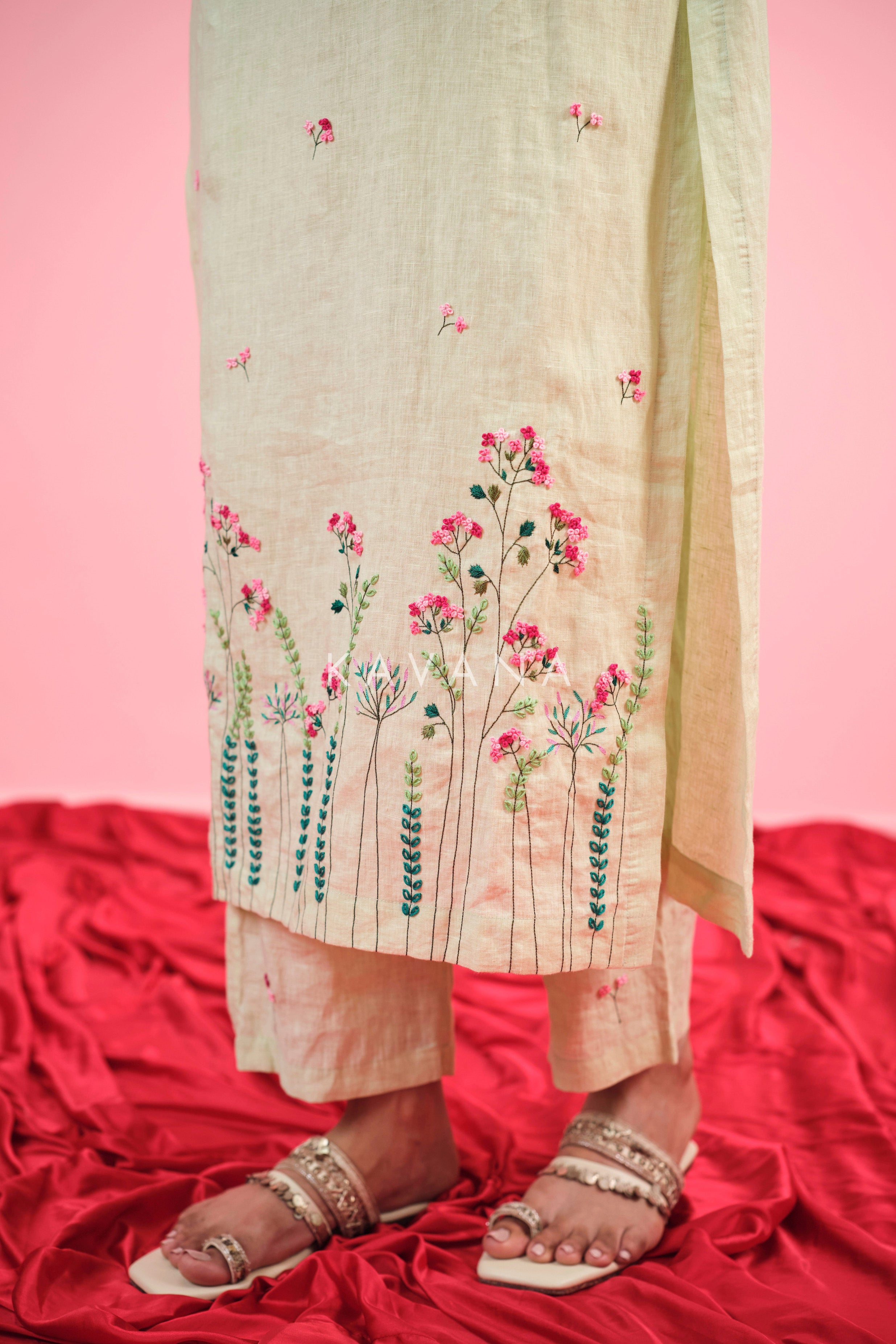 Sohni Linen Kurta Set