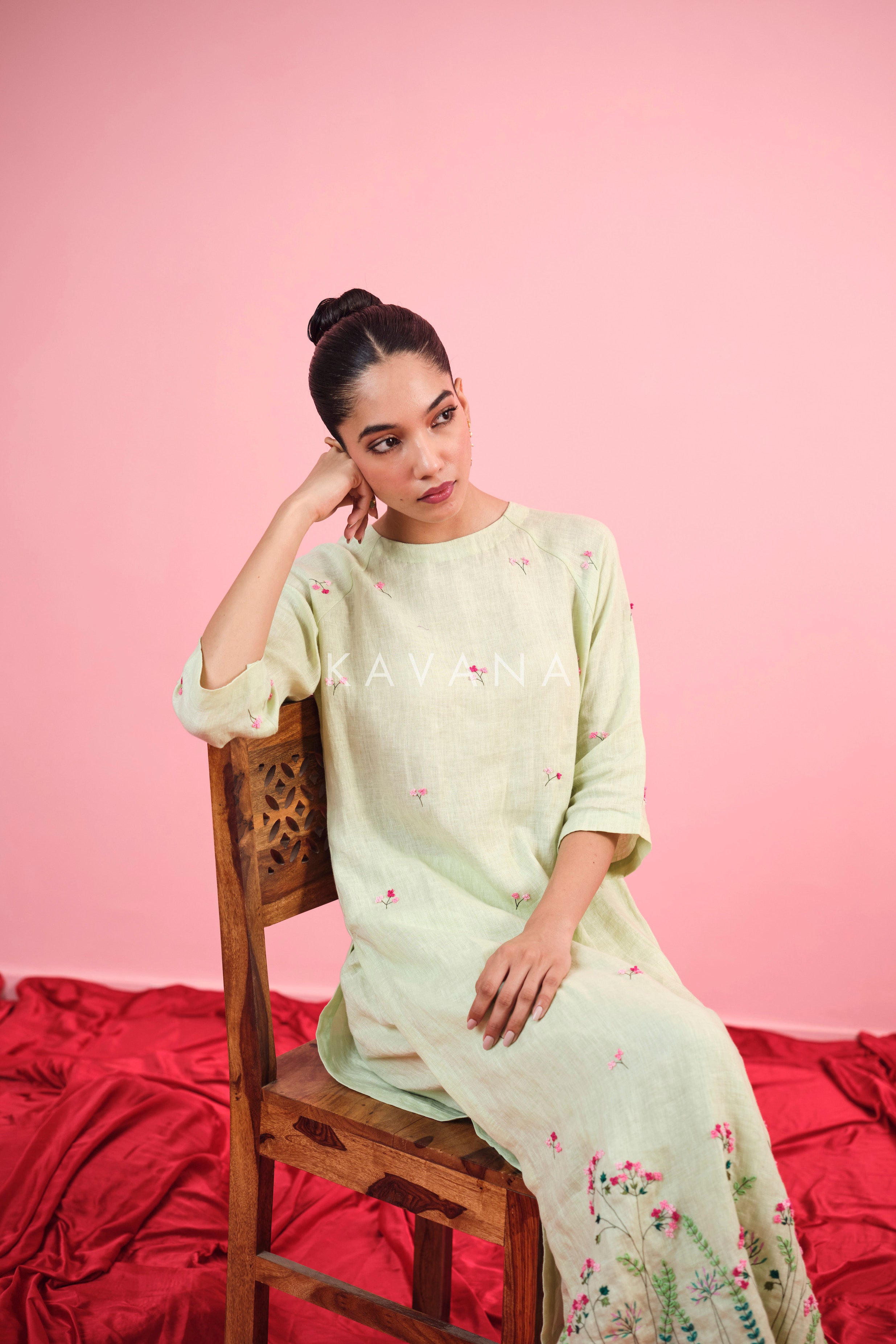 Sohni Linen Kurta Set