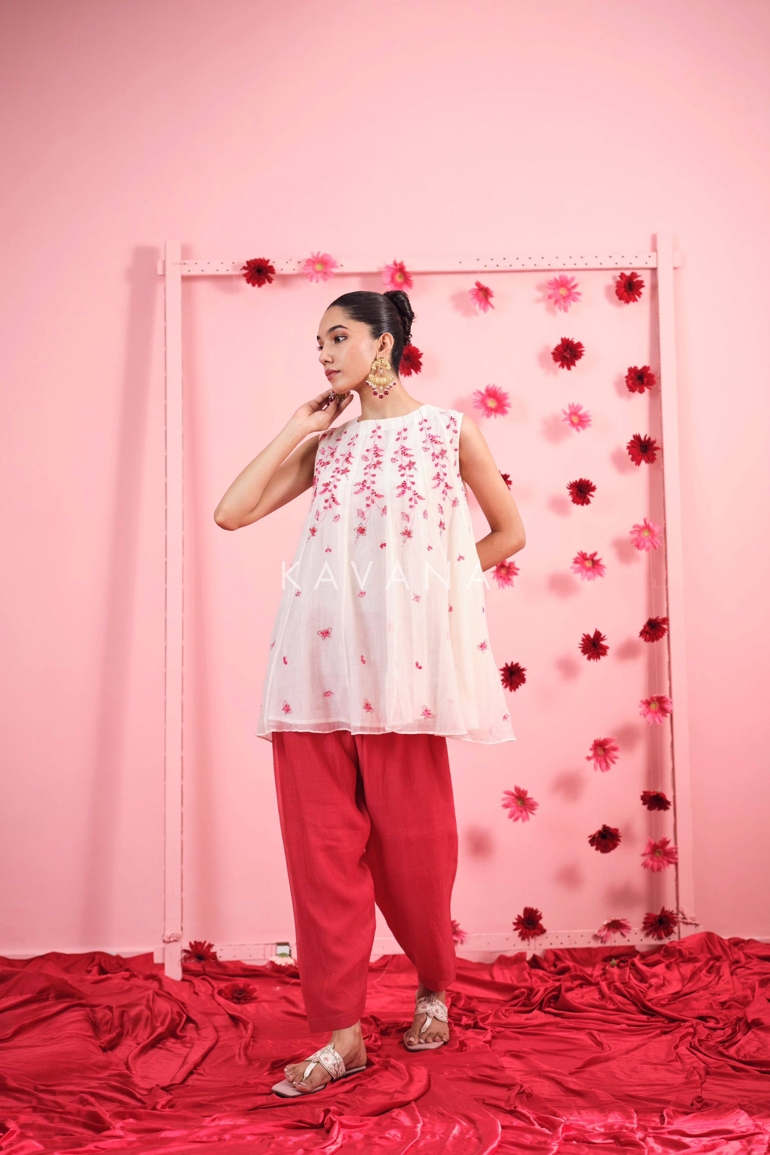 Rangoli Chanderi Kurta Set