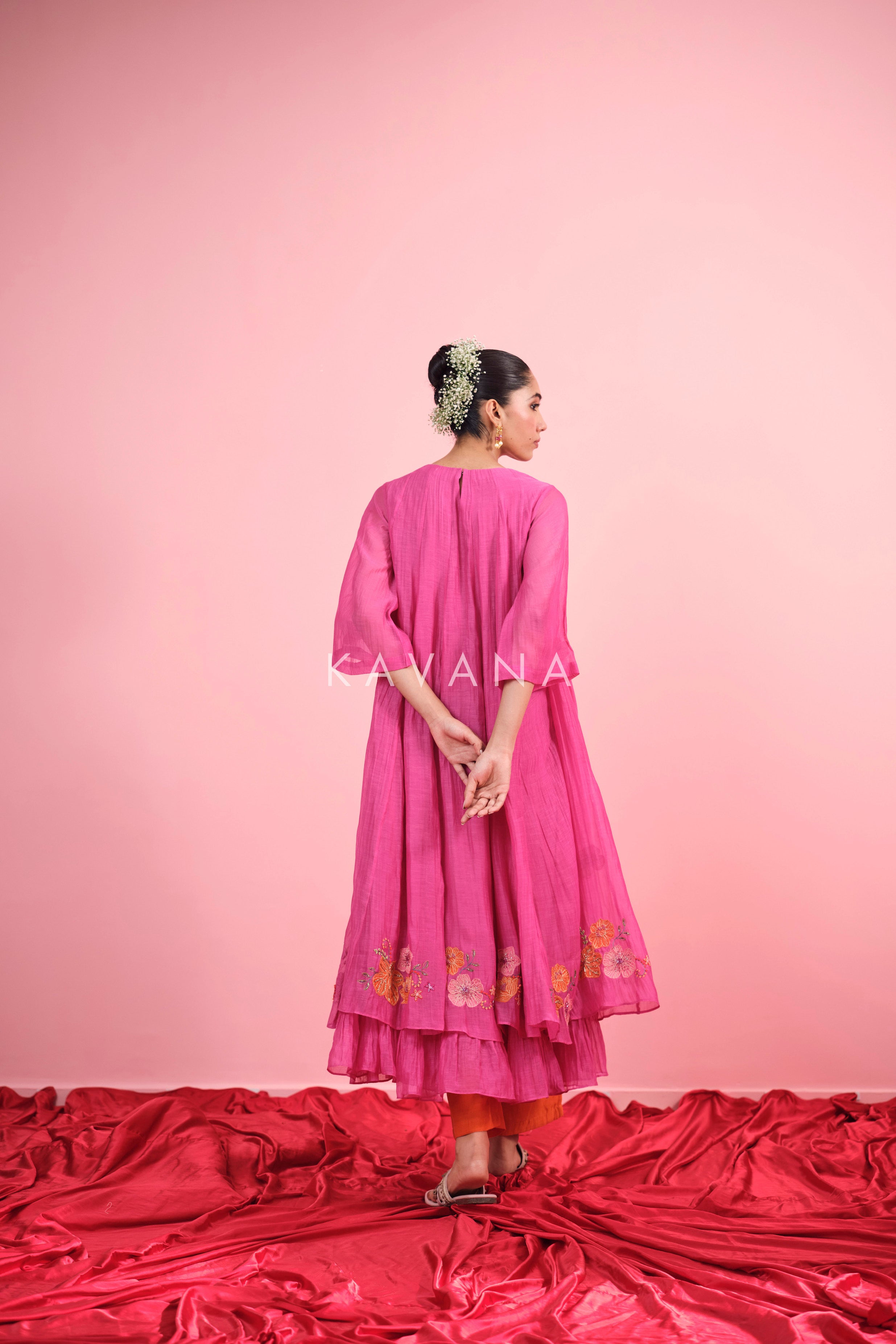 Gulabi Baag Chanderi Kurta Set