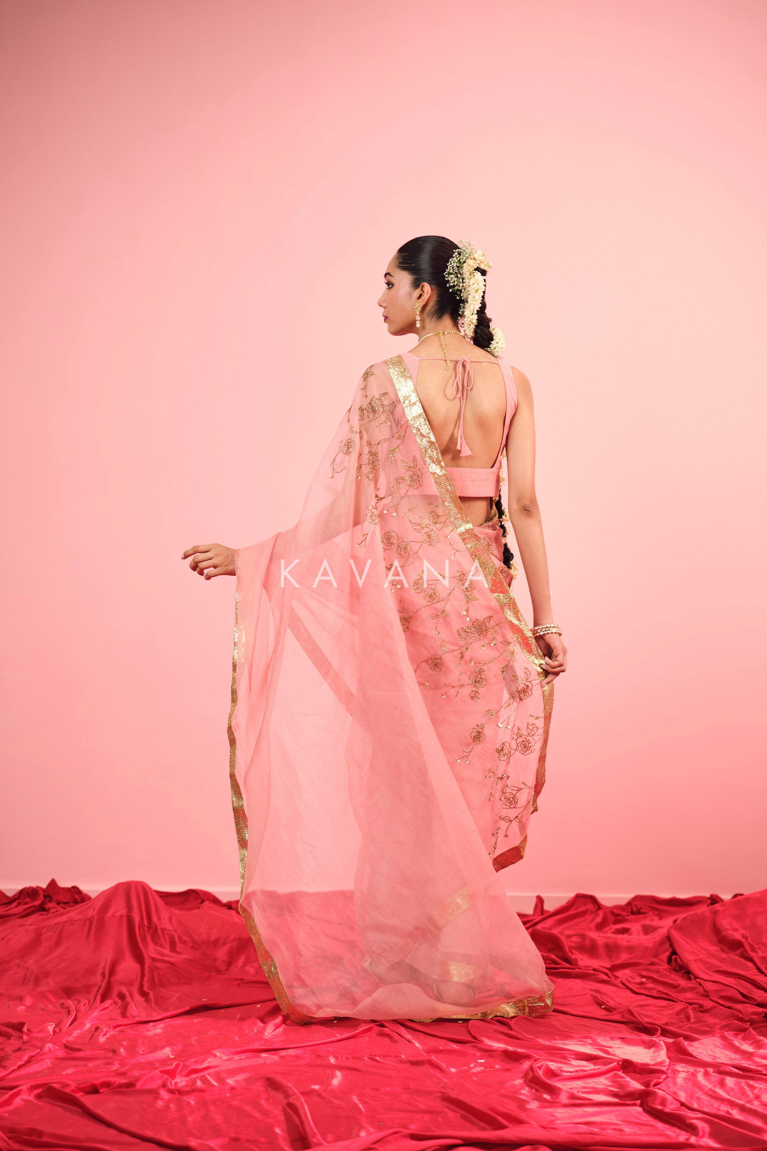 Gulnaz Silk Organza Sari