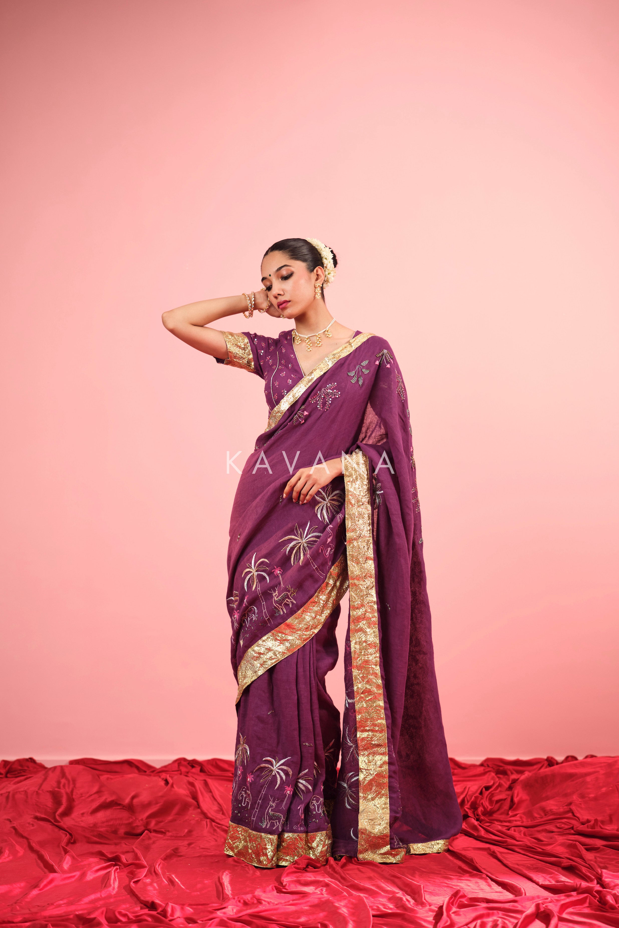 Amrapali Linen Sari