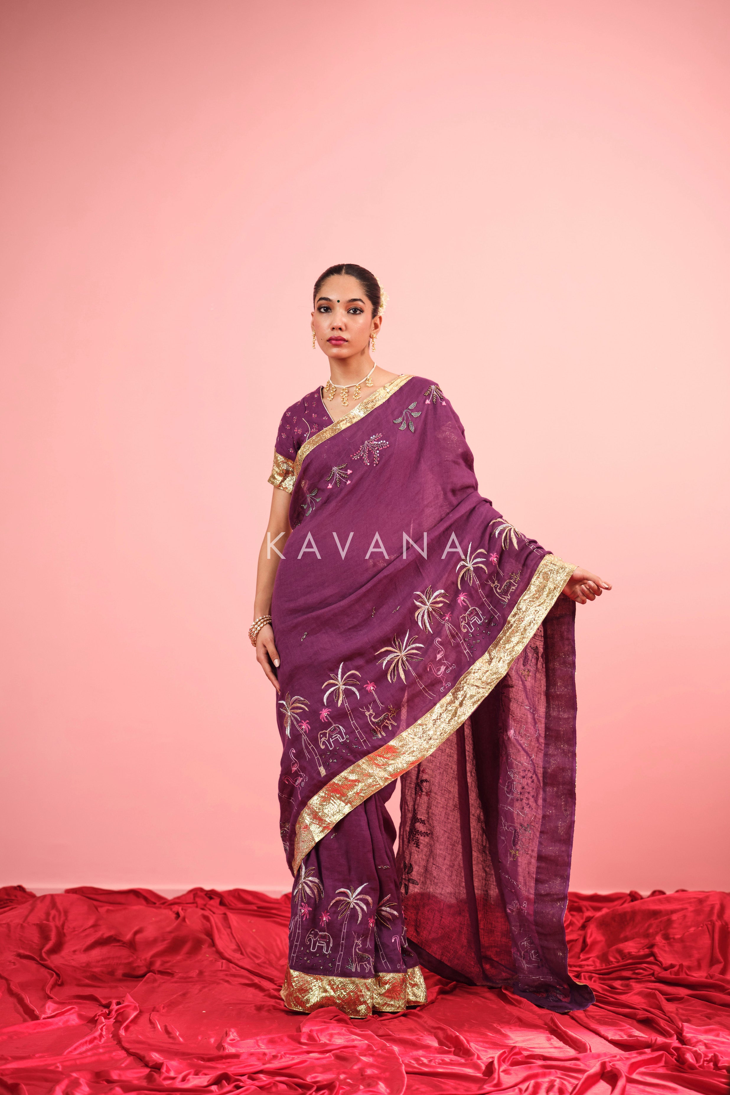 Amrapali Linen Sari