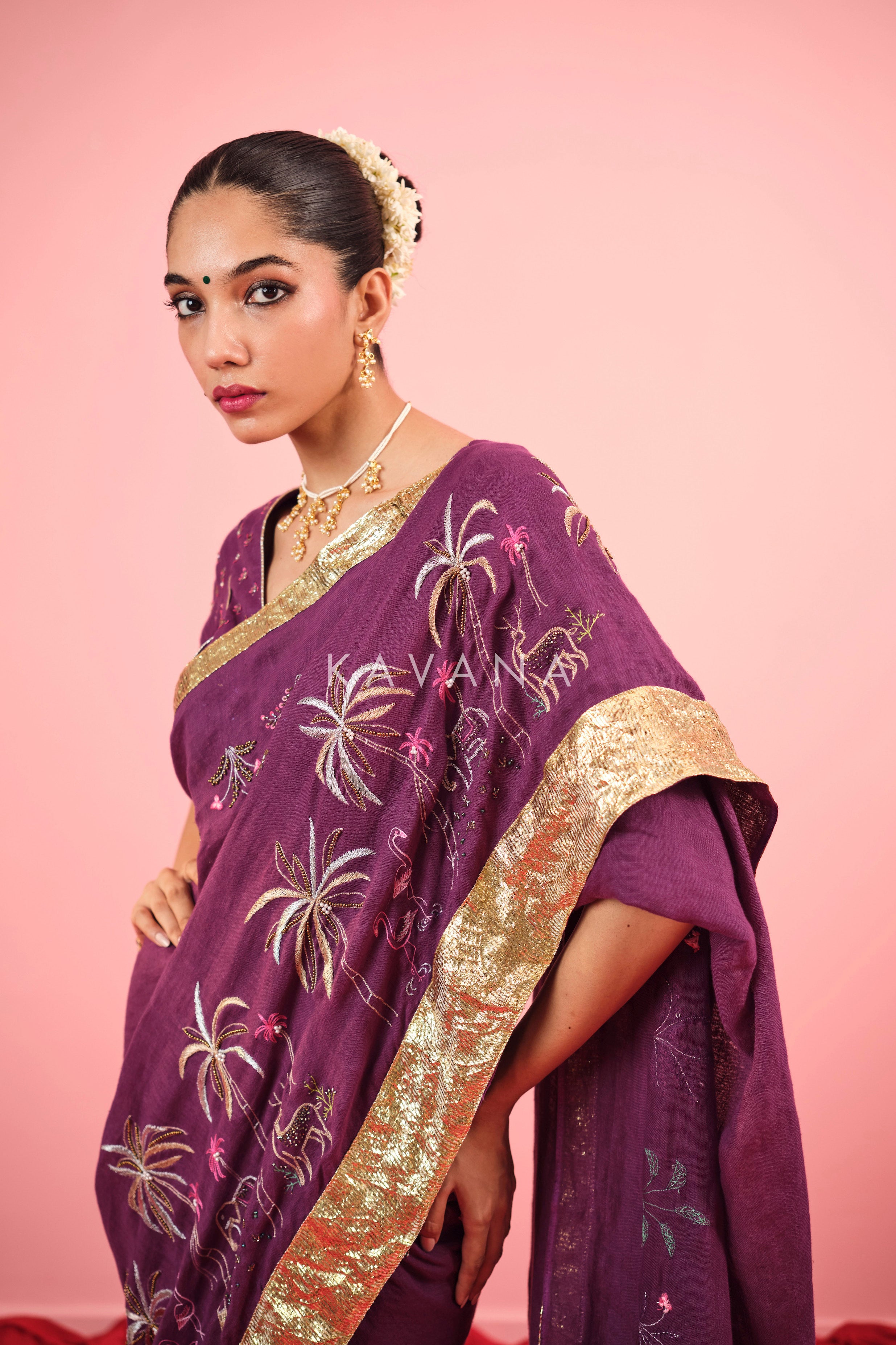 Amrapali Linen Sari