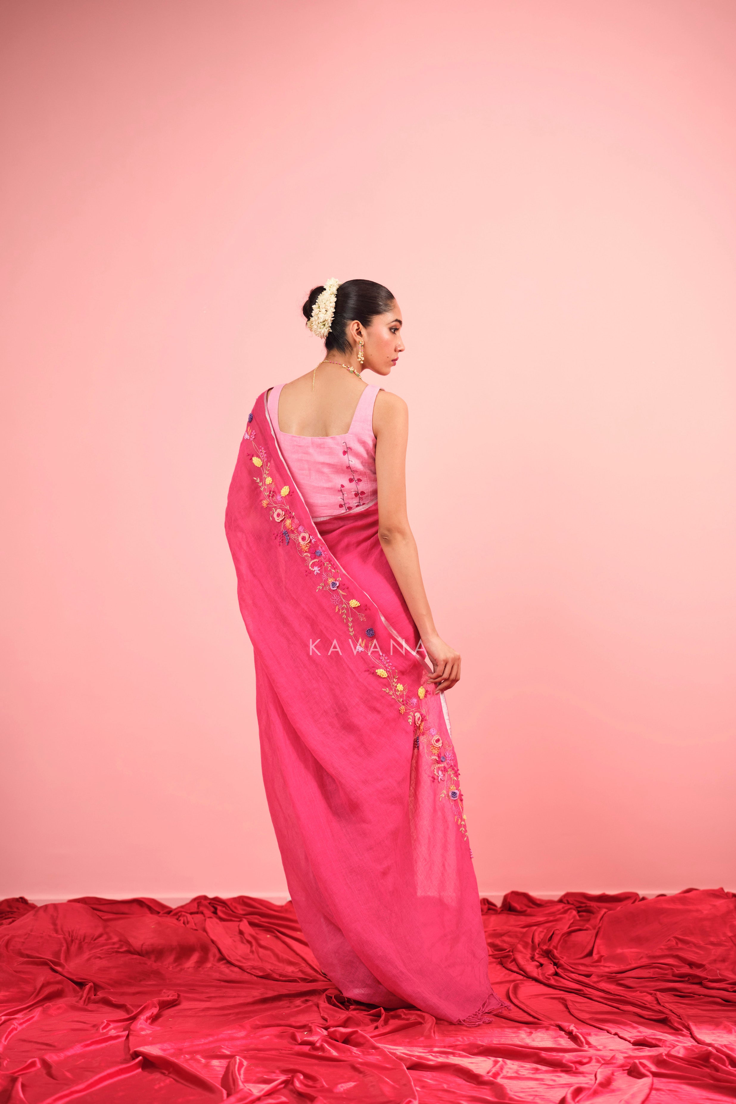 Ravya Linen Sari