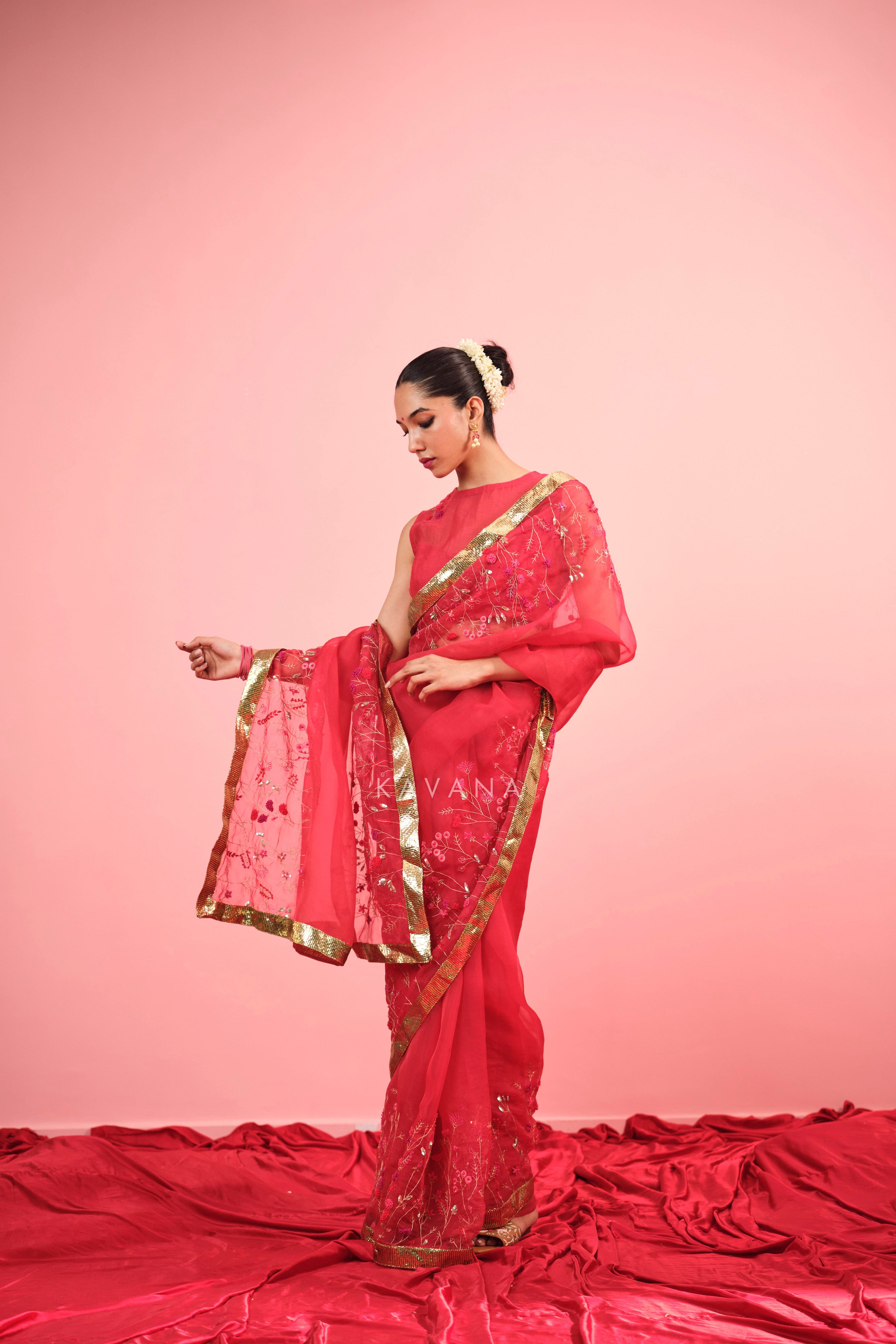 Aarzoo Silk Organza Sari