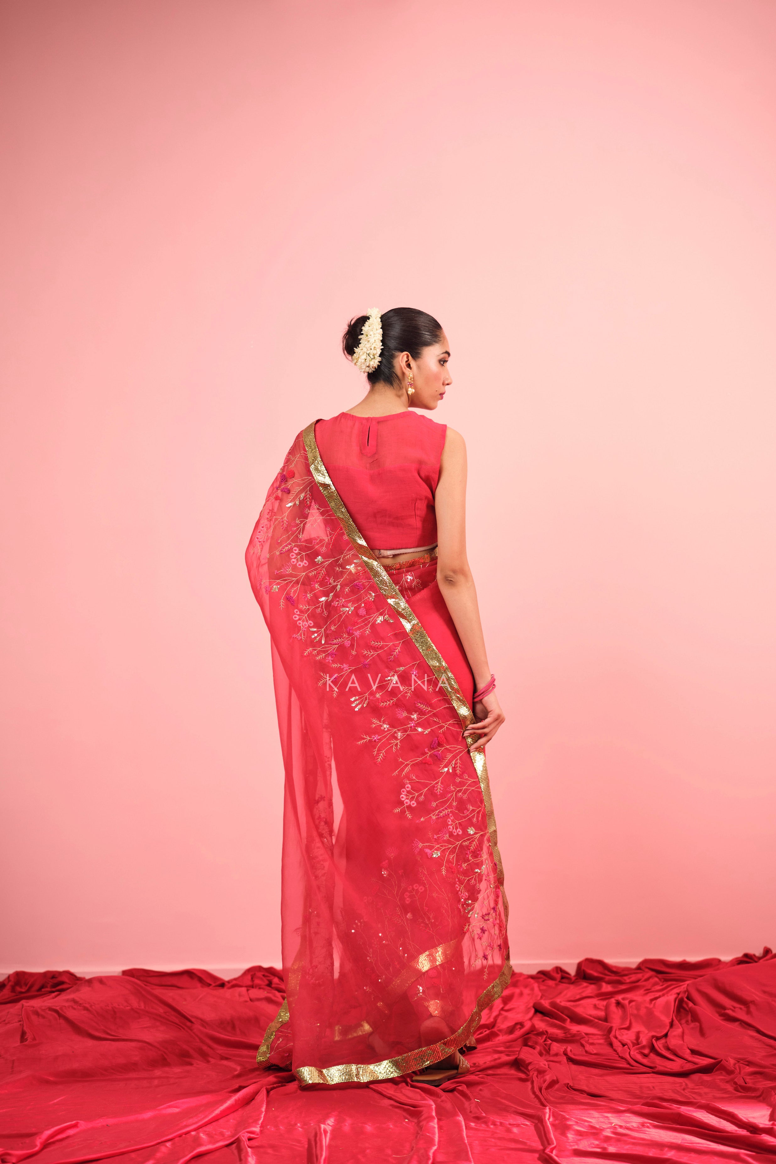 Aarzoo Silk Organza Sari