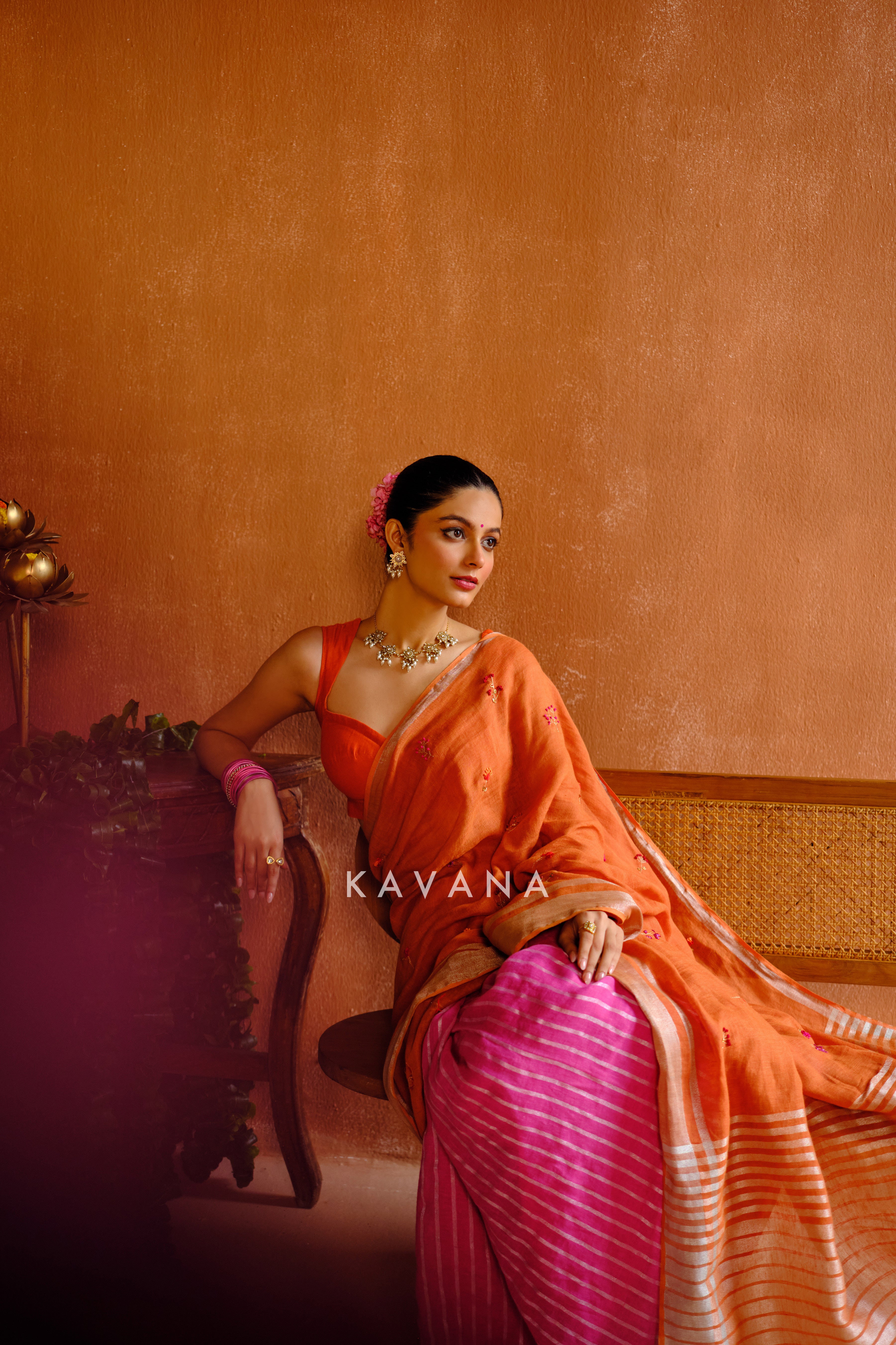 Ragini Linen Sari