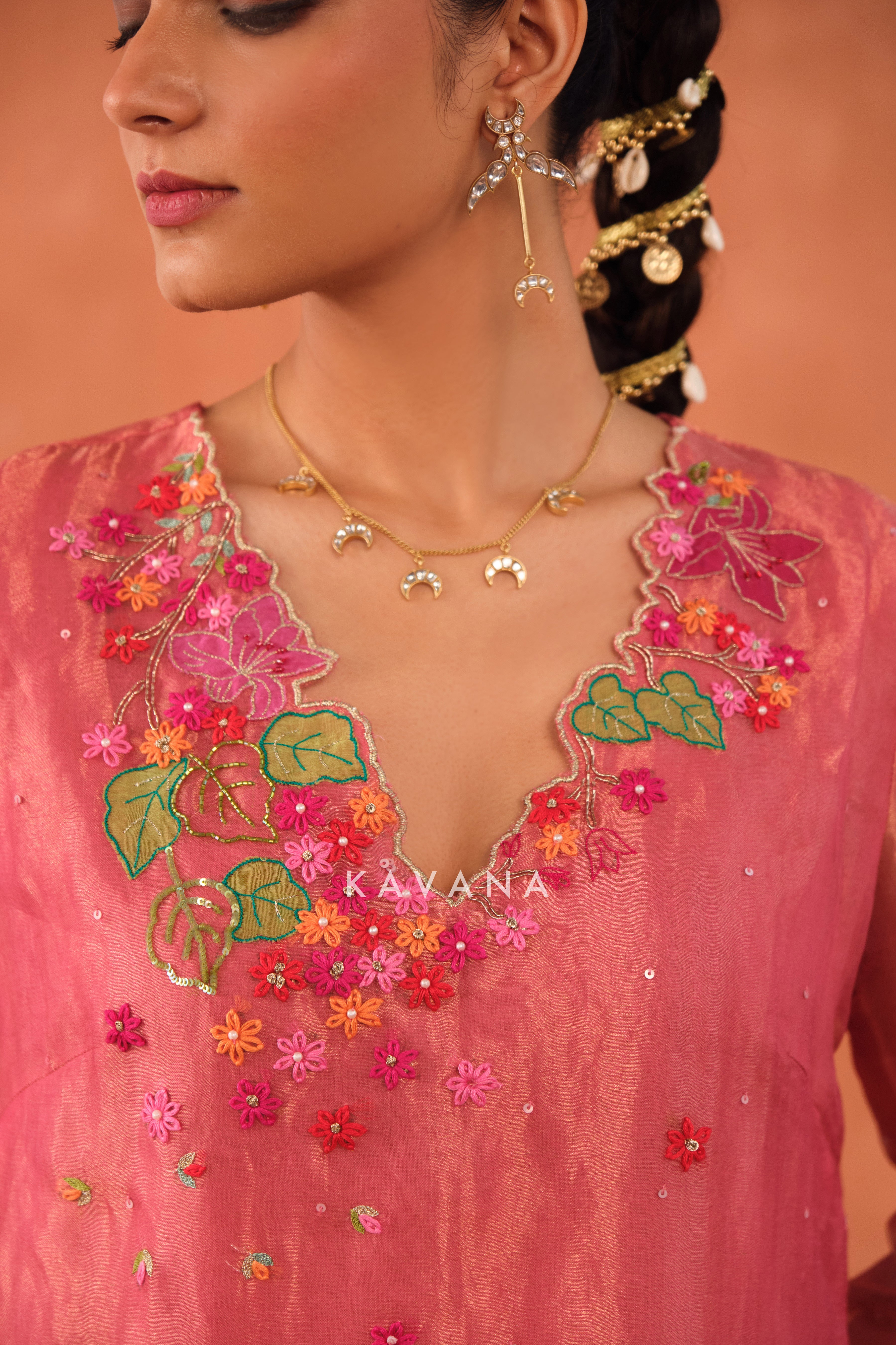 Varnika Silk Tissue Kurta Set