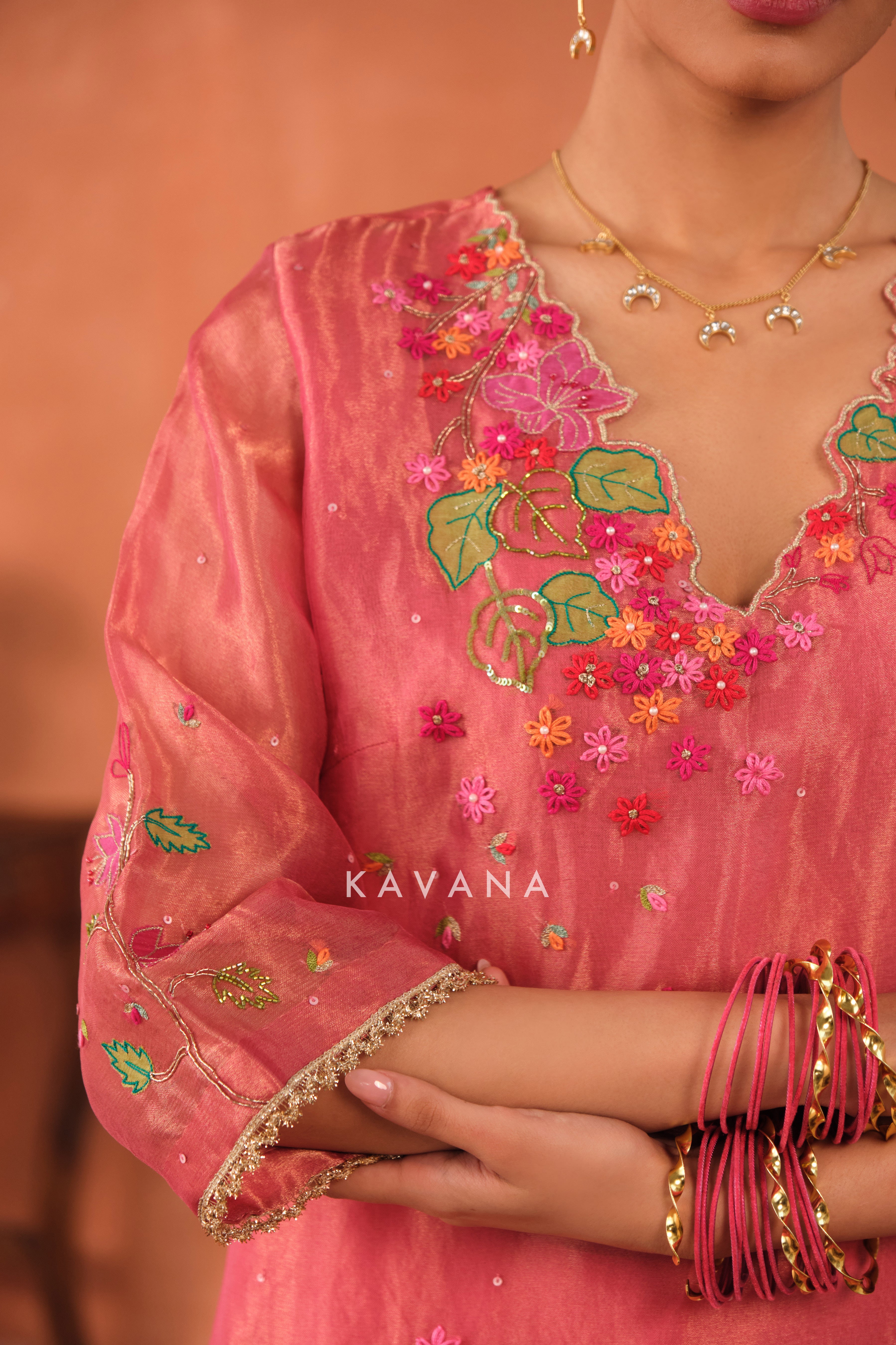 Varnika Silk Tissue Kurta Set