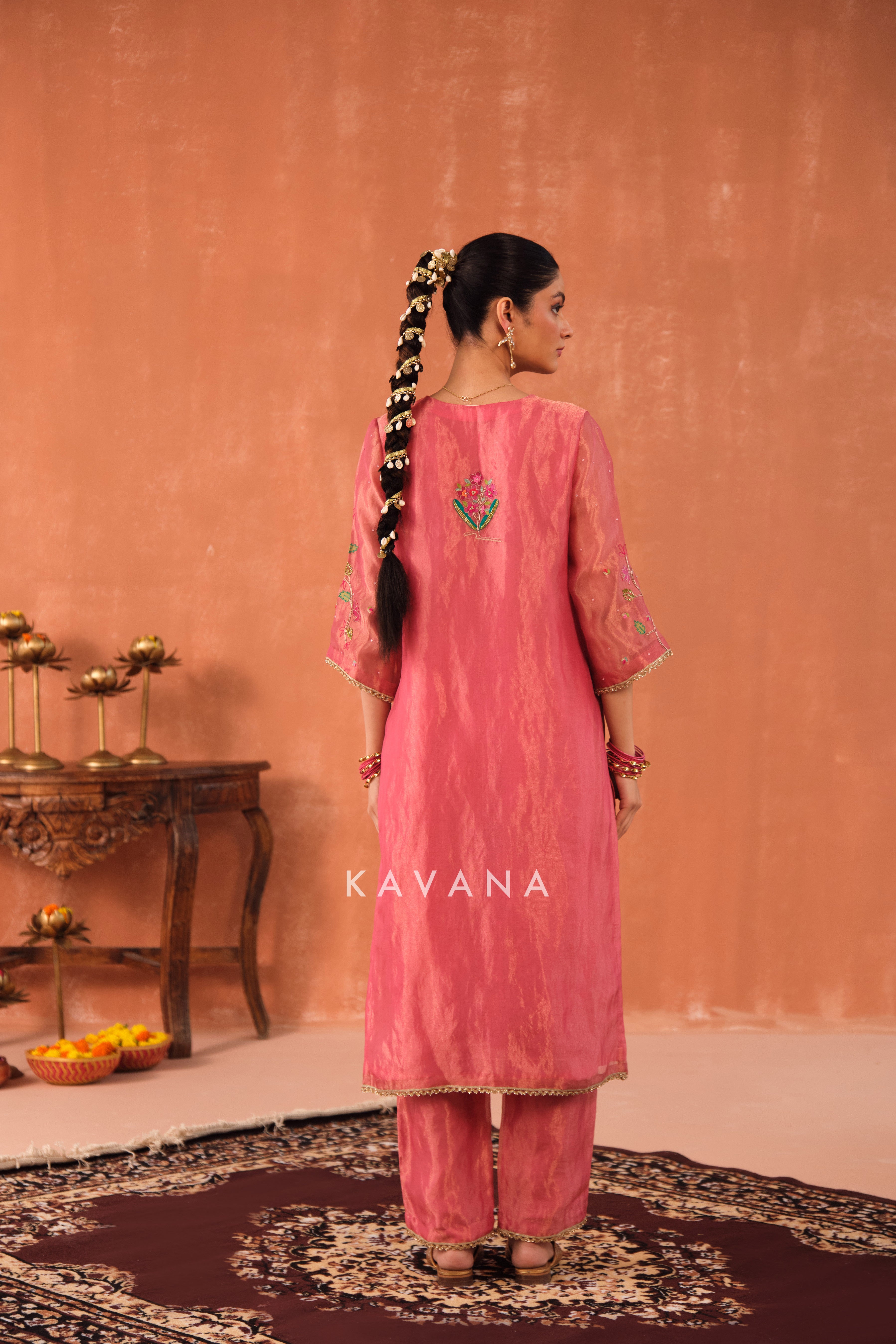 Varnika Silk Tissue Kurta Set