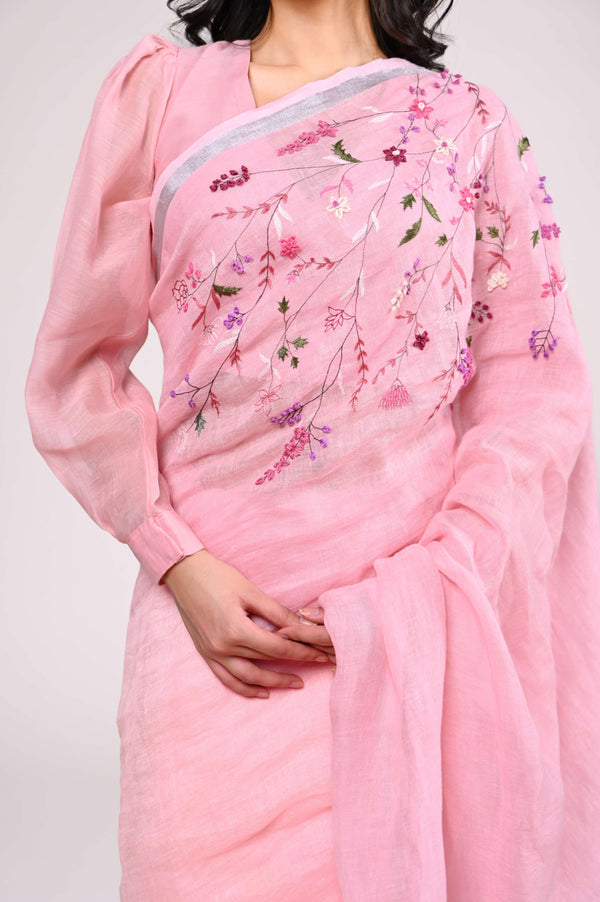 Roza Linen Sari