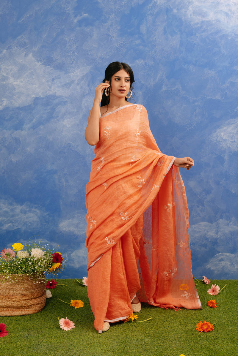 Champa Linen Sari
