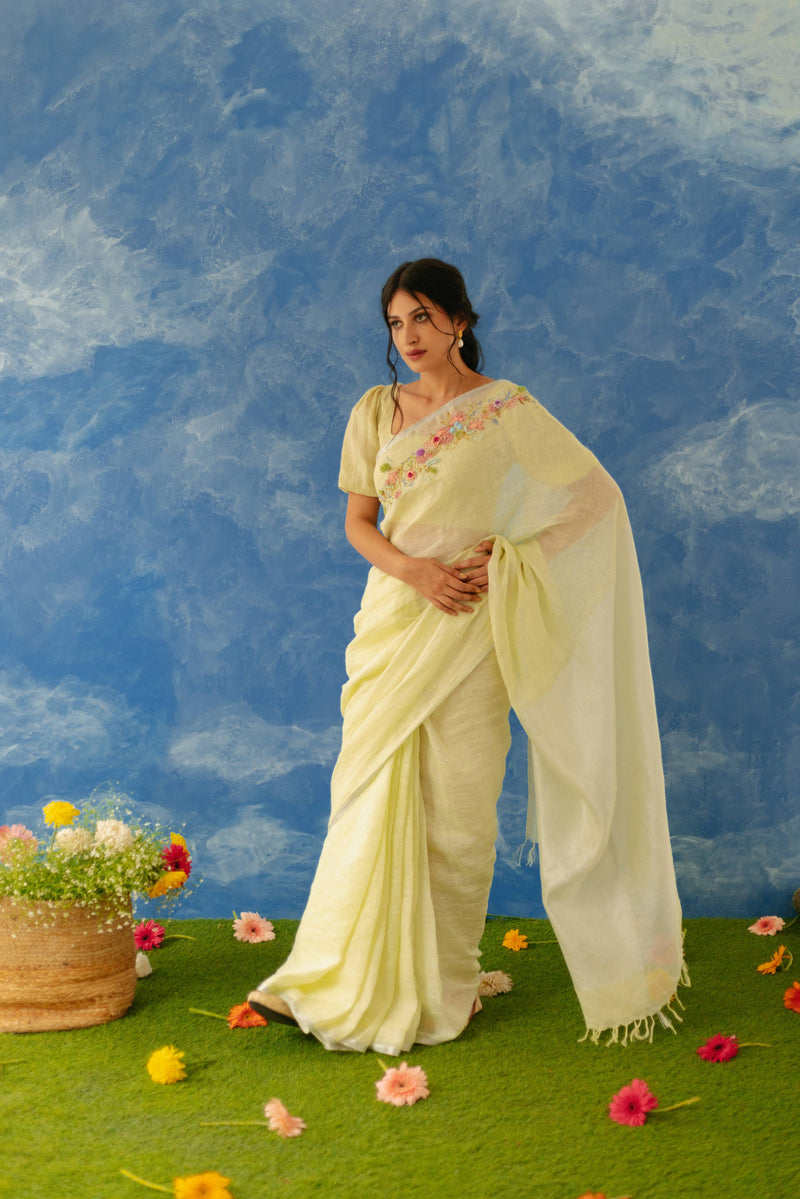 Aaftab Linen Sari