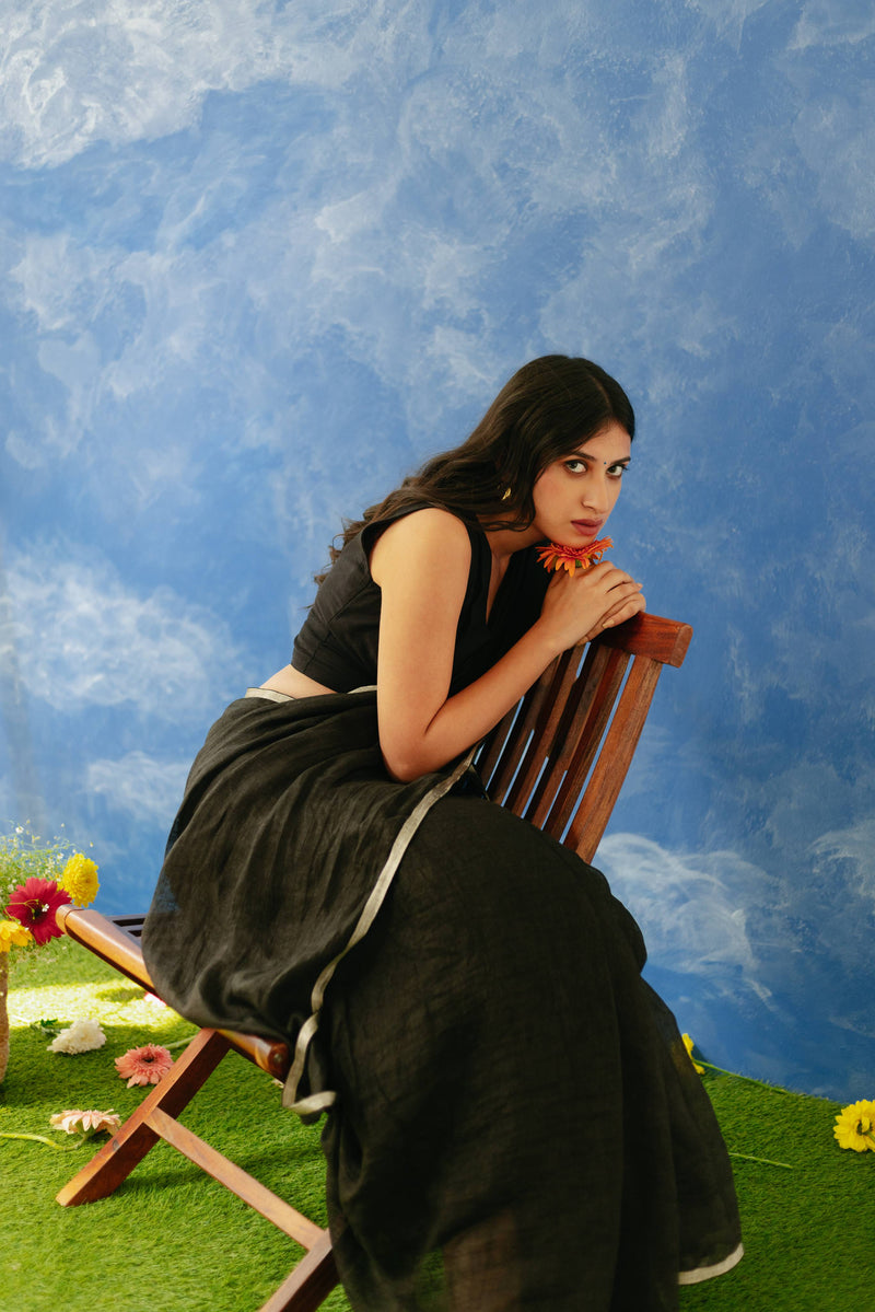 Shatee Linen Sari