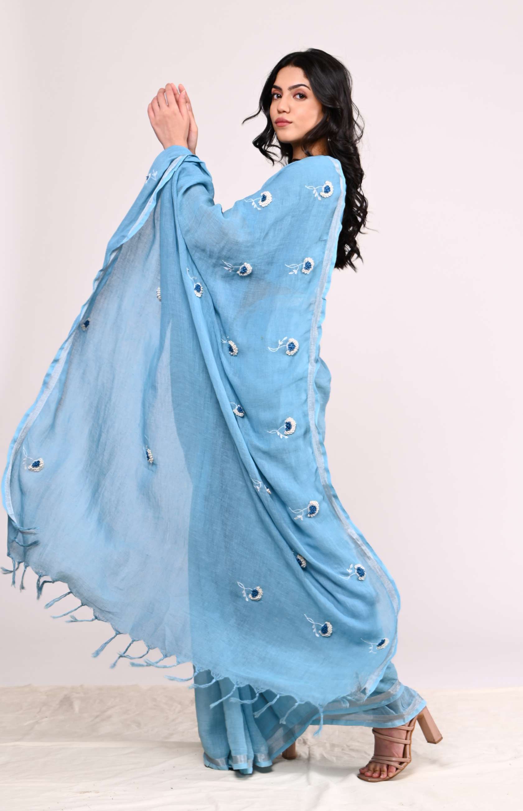 Gulista Linen Sari