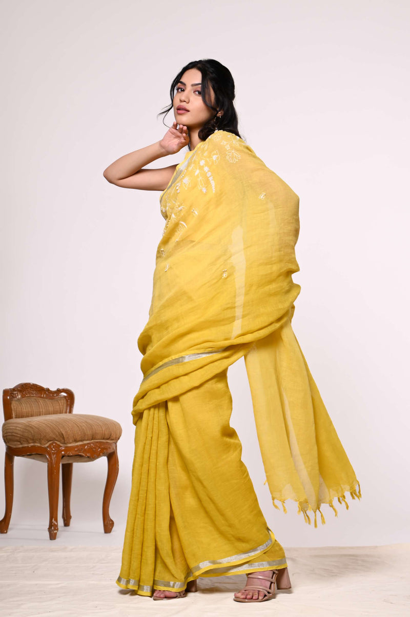 Genda Linen Sari