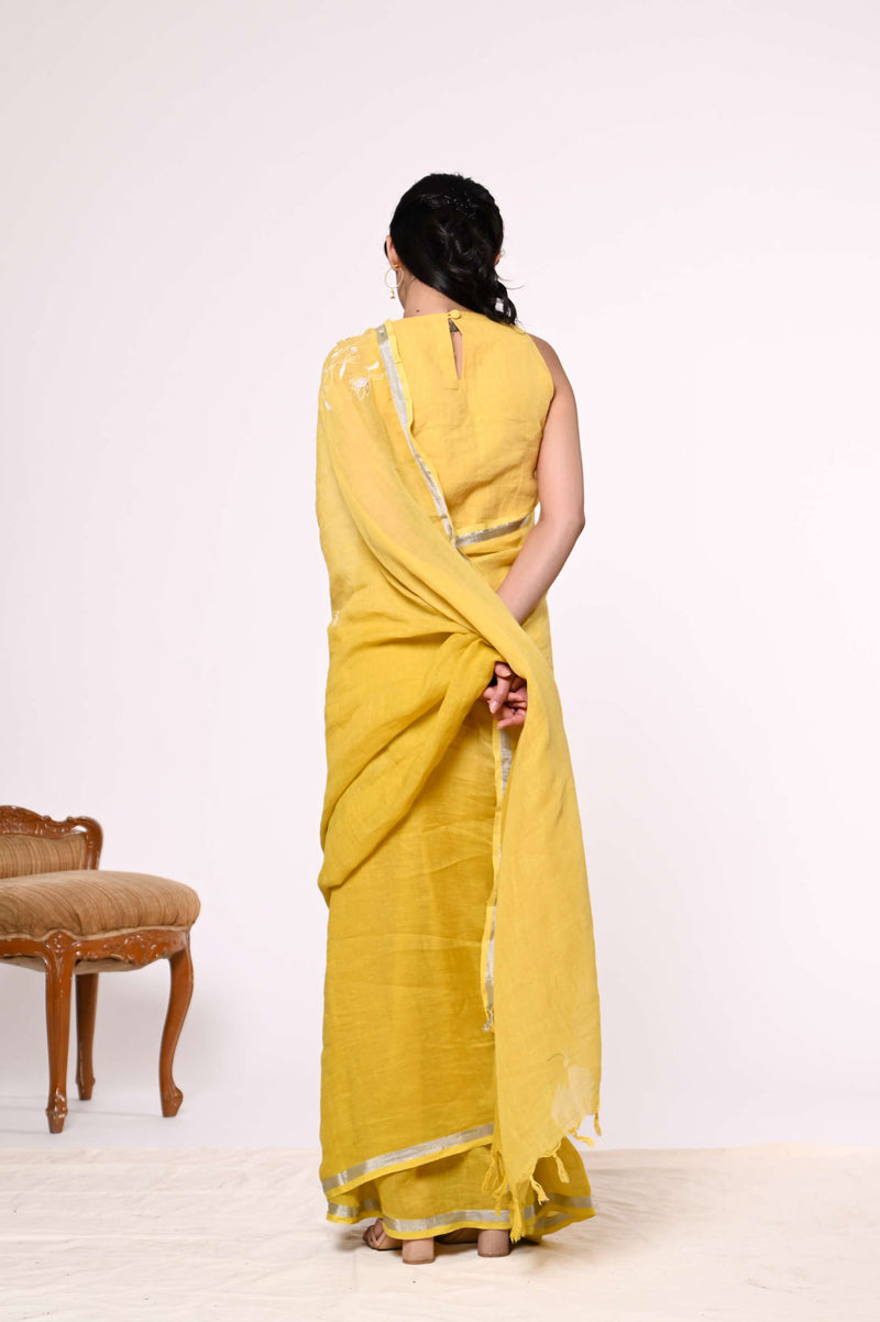 Genda Linen Sari