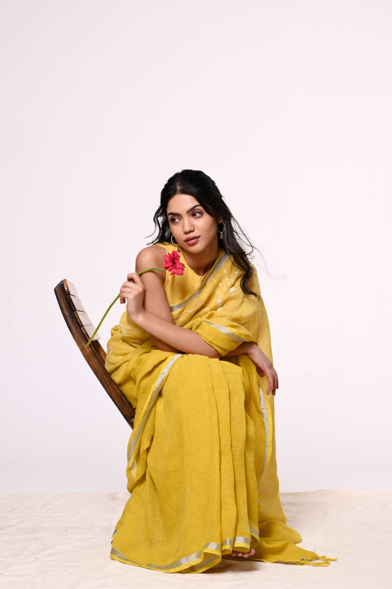 Genda Linen Sari