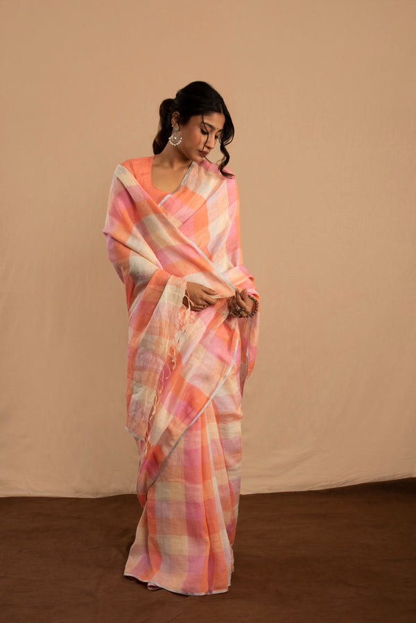 Naushad Linen Sari