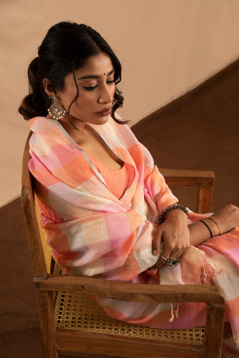 Naushad Linen Sari