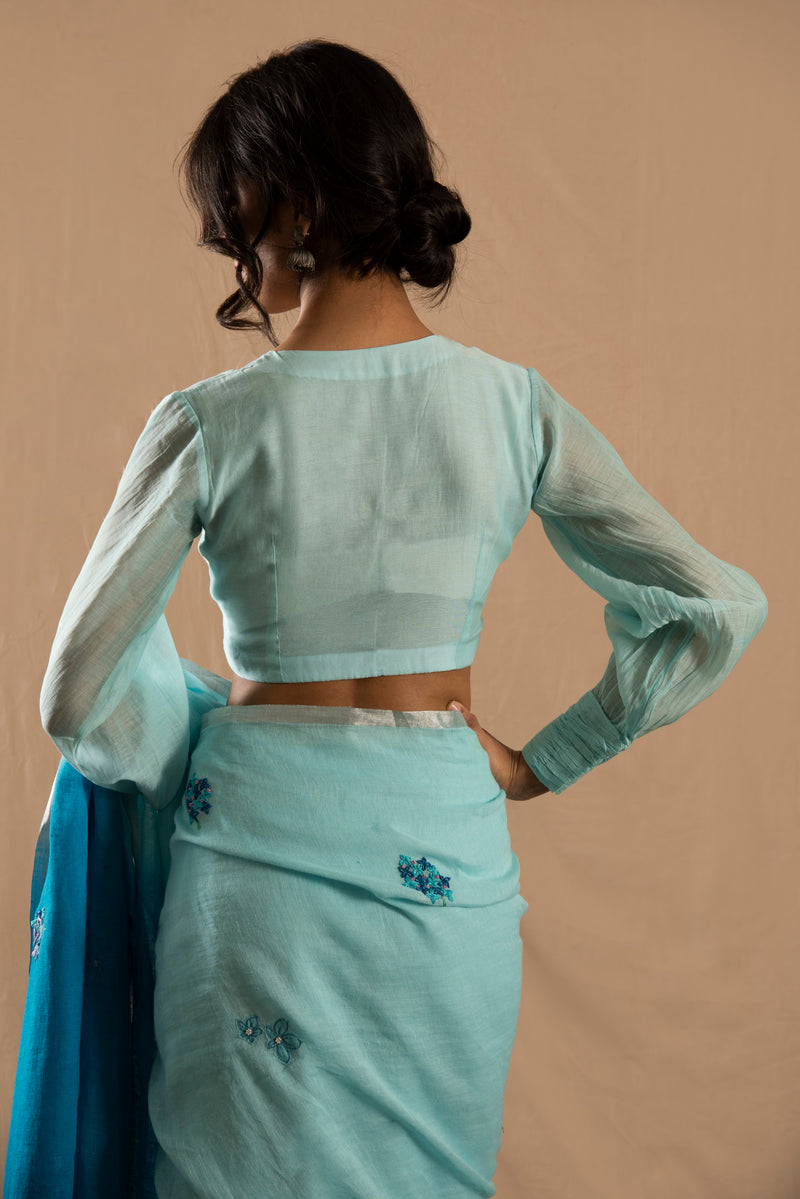 Leher Chanderi Blouse