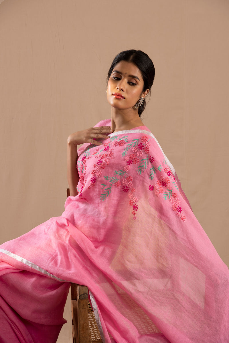 Gulshan Linen Sari