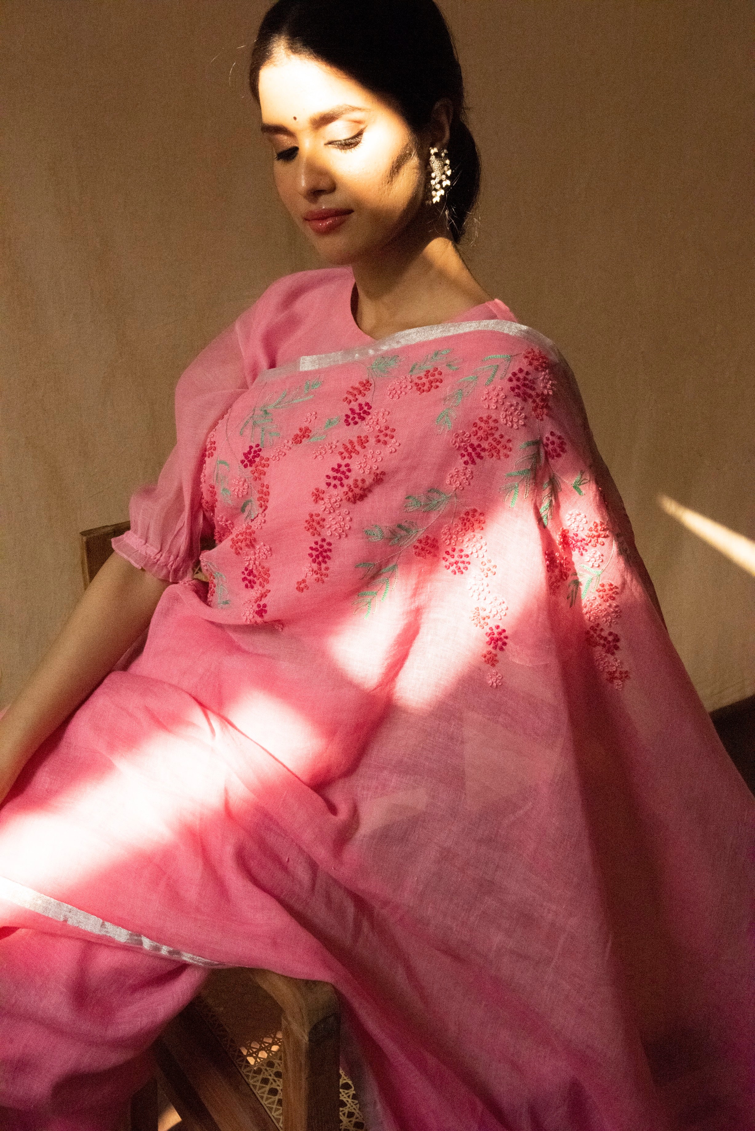 Gulshan Linen Sari