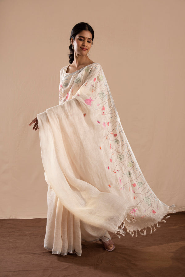 Nilofar Linen Sari