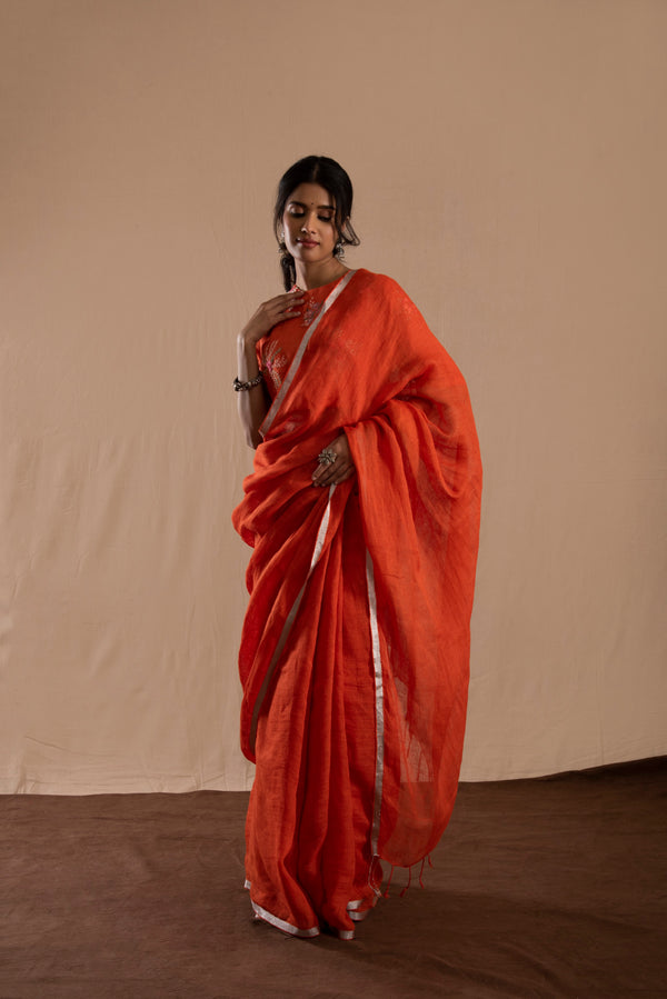 Silsila Linen Sari