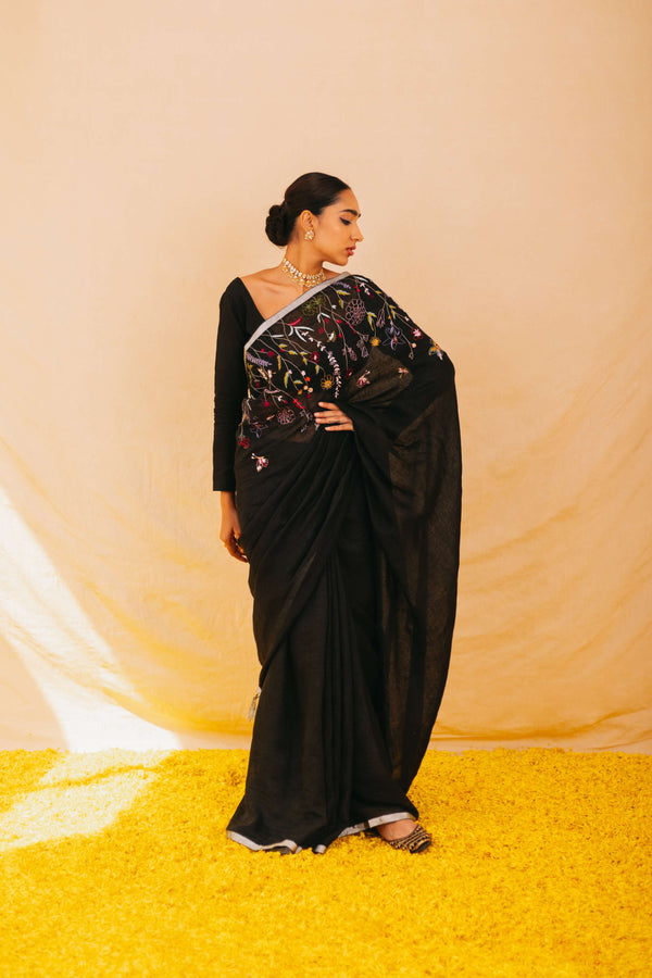 Shiuli Linen Sari