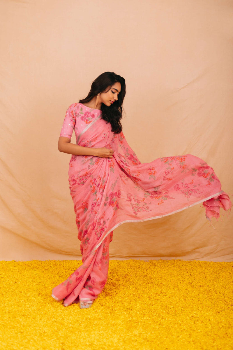 Sevni Linen Sari